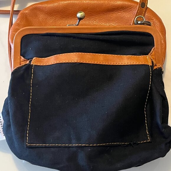 Wanderers Travel Co Versailles Evening Leather Kisslock Crossbody NWOT - Picture 10 of 11